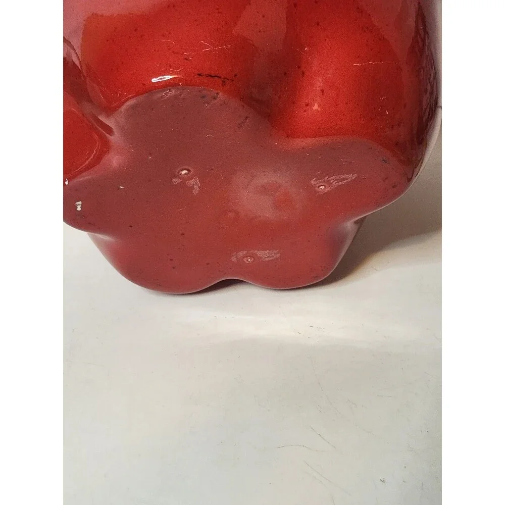 Rare Vintage Large Red Apple Cookie Jar
